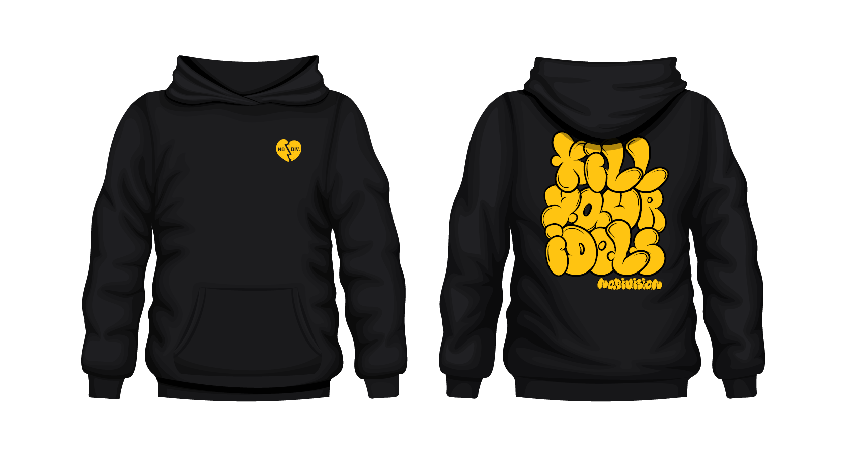 Kill Your Idols Hoodie – Distortion – No Division Apparel Company