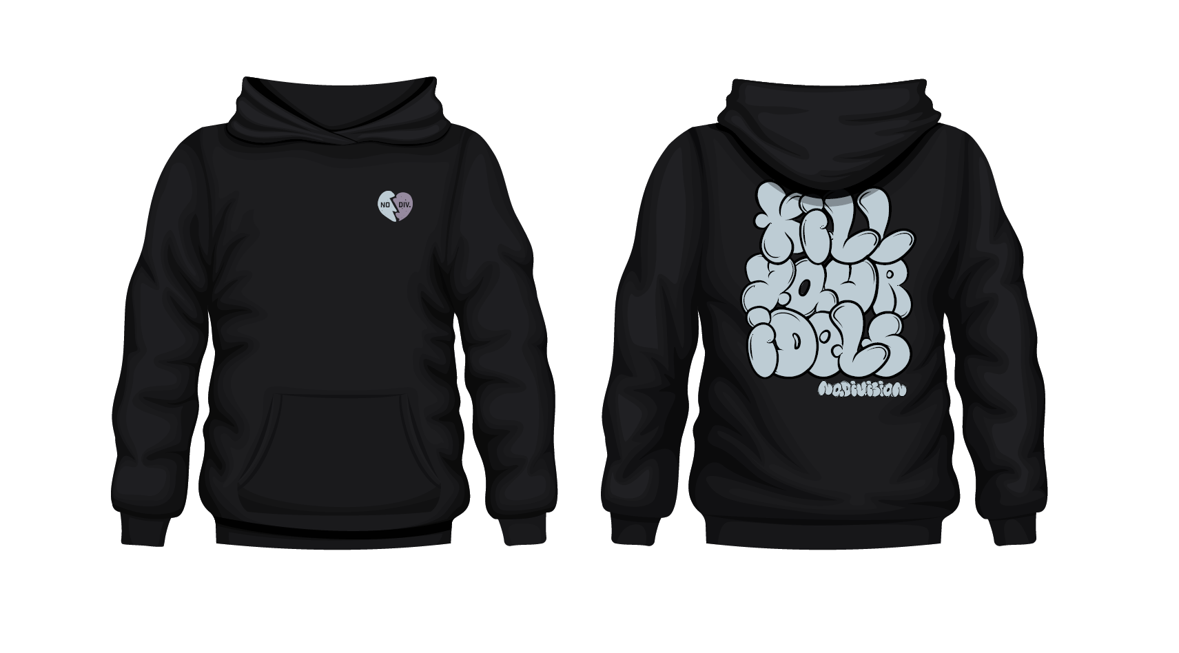 Kill Your Idols Hoodie – Distortion – No Division Apparel Company